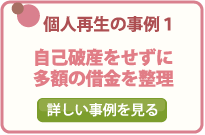 個人再生の事例１/自己破産をせずに多額の借金を整理/詳しい事例を見る