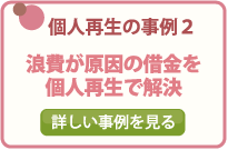 個人再生の事例２/浪費が原因の借金を個人再生で解決/詳しい事例を見る